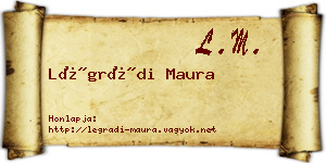 Légrádi Maura névjegykártya